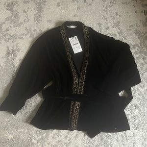 Zara velvet kimono